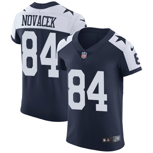 Men's Nike Dallas Cowboys #84 Jay Novacek Navy Blue Alternate Vapor Untouchable Elite Player NFL Jersey