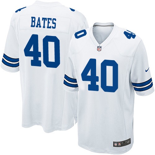 Men's Nike Dallas Cowboys #40 Bill Bates Game White NFL Jersey