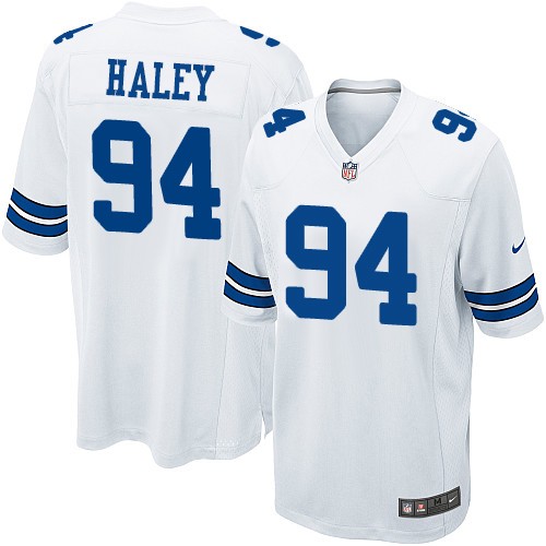 Men's Nike Dallas Cowboys #94 Charles Haley Game White NFL Jersey