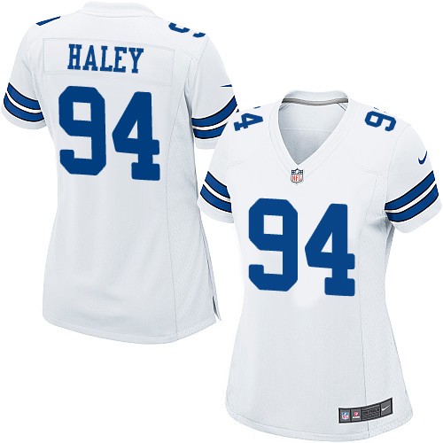 Women's Nike Dallas Cowboys #94 Charles Haley Game White NFL Jersey