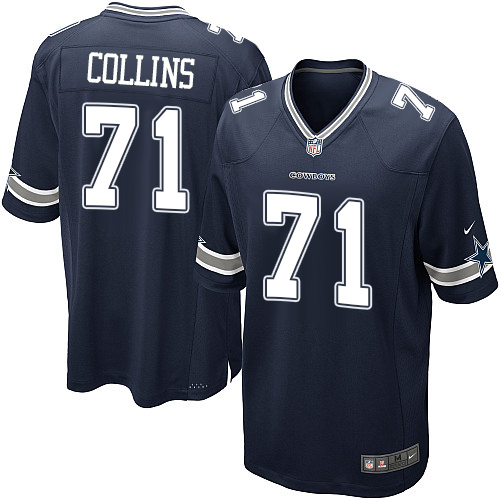 Men's Nike Dallas Cowboys #71 La'el Collins Game Navy Blue Team Color NFL Jersey
