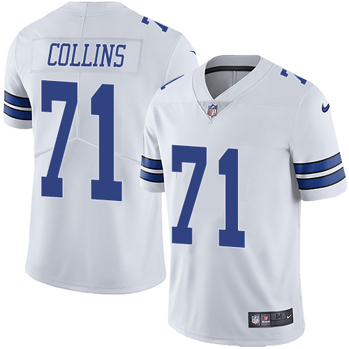 Men's Nike Dallas Cowboys #71 La'el Collins White Vapor Untouchable Limited Player NFL Jersey
