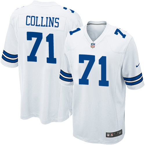 Men's Nike Dallas Cowboys #71 La'el Collins Game White NFL Jersey