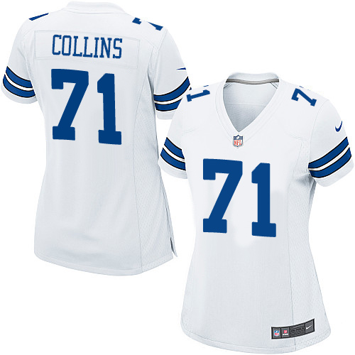 Women's Nike Dallas Cowboys #71 La'el Collins Game White NFL Jersey