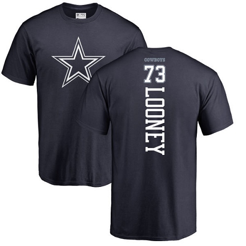NFL Nike Dallas Cowboys #73 Joe Looney Navy Blue Backer T-Shirt