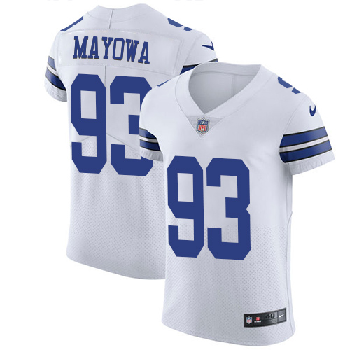 Men's Nike Dallas Cowboys #93 Benson Mayowa White Vapor Untouchable Elite Player NFL Jersey