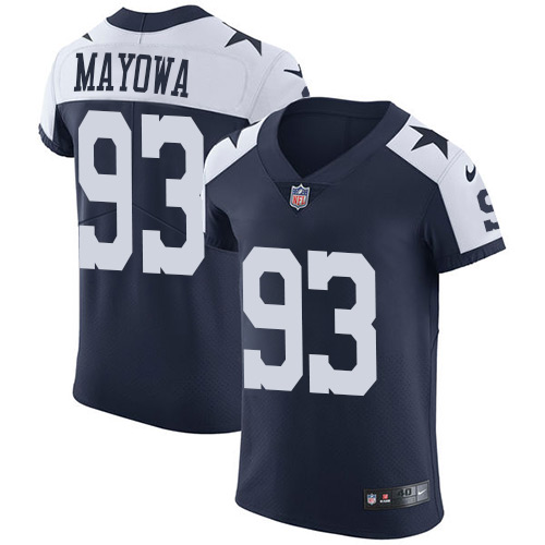 Men's Nike Dallas Cowboys #93 Benson Mayowa Navy Blue Alternate Vapor Untouchable Elite Player NFL Jersey