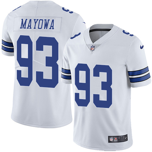 Youth Nike Dallas Cowboys #93 Benson Mayowa White Vapor Untouchable Limited Player NFL Jersey