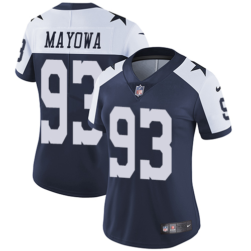 Women's Nike Dallas Cowboys #93 Benson Mayowa Navy Blue Throwback Alternate Vapor Untouchable Limited Player NFL Jersey