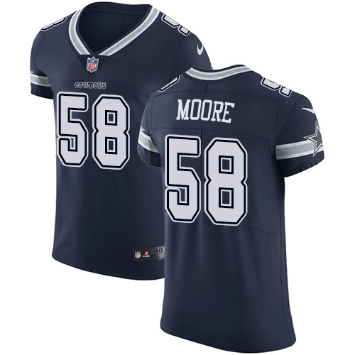 Men's Nike Dallas Cowboys #58 Damontre Moore Navy Blue Team Color Vapor Untouchable Elite Player NFL Jersey