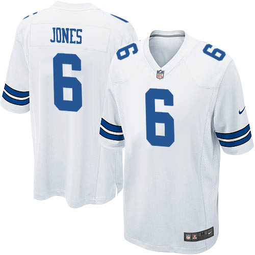 Men's Nike Dallas Cowboys #6 Chris Jones Game White NFL Jersey