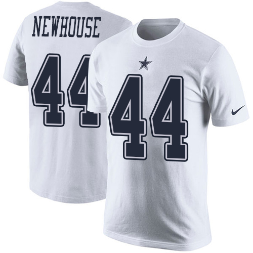 NFL Men's Nike Dallas Cowboys #44 Robert Newhouse White Rush Pride Name & Number T-Shirt