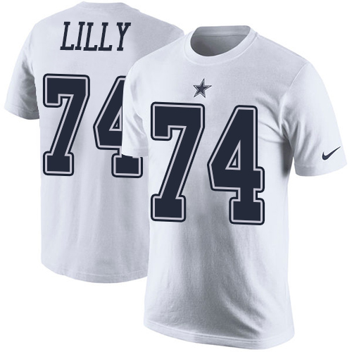 NFL Men's Nike Dallas Cowboys #74 Bob Lilly White Rush Pride Name & Number T-Shirt