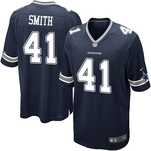 Men's Nike Dallas Cowboys #41 Keith Smith Game Navy Blue Team Color NFL Jersey