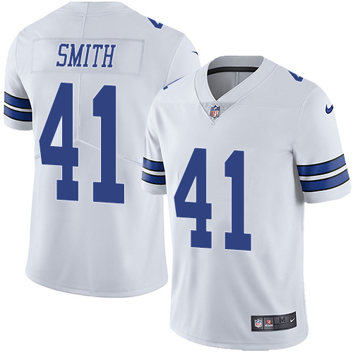 Men's Nike Dallas Cowboys #41 Keith Smith White Vapor Untouchable Limited Player NFL Jersey