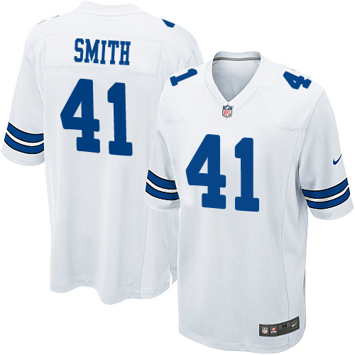 Men's Nike Dallas Cowboys #41 Keith Smith Game White NFL Jersey