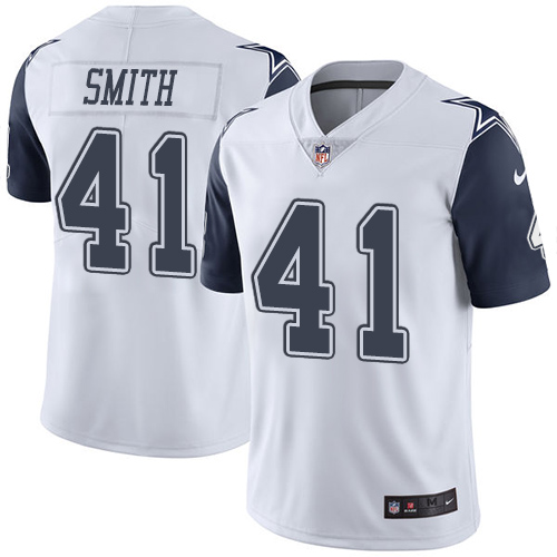 Men's Nike Dallas Cowboys #41 Keith Smith Limited White Rush Vapor Untouchable NFL Jersey