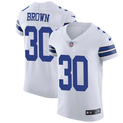 Men's Nike Dallas Cowboys #30 Anthony Brown White Vapor Untouchable Elite Player NFL Jersey