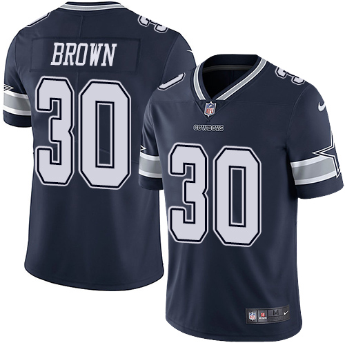 Youth Nike Dallas Cowboys #30 Anthony Brown Navy Blue Team Color Vapor Untouchable Limited Player NFL Jersey