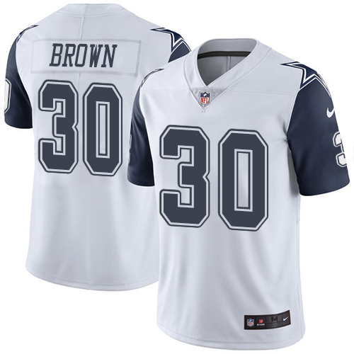 Youth Nike Dallas Cowboys #30 Anthony Brown Limited White Rush Vapor Untouchable NFL Jersey
