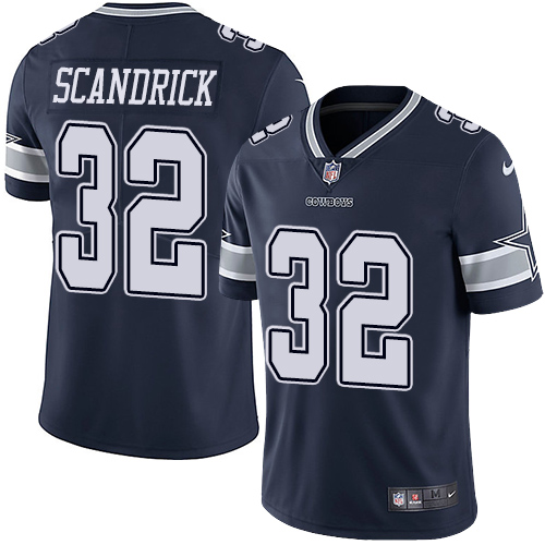 Men's Nike Dallas Cowboys #32 Orlando Scandrick Navy Blue Team Color Vapor Untouchable Limited Player NFL Jersey