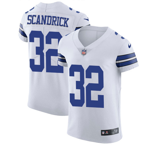 Men's Nike Dallas Cowboys #32 Orlando Scandrick White Vapor Untouchable Elite Player NFL Jersey