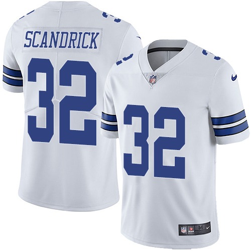 Men's Nike Dallas Cowboys #32 Orlando Scandrick White Vapor Untouchable Limited Player NFL Jersey