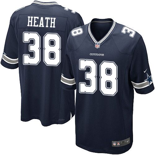 Men's Nike Dallas Cowboys #38 Jeff Heath Game Navy Blue Team Color NFL Jersey