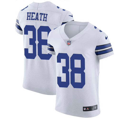 Men's Nike Dallas Cowboys #38 Jeff Heath White Vapor Untouchable Elite Player NFL Jersey