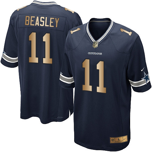 Youth Nike Dallas Cowboys #11 Cole Beasley Elite Navy/Gold Team Color NFL Jersey