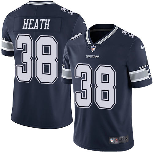 Youth Nike Dallas Cowboys #38 Jeff Heath Navy Blue Team Color Vapor Untouchable Limited Player NFL Jersey