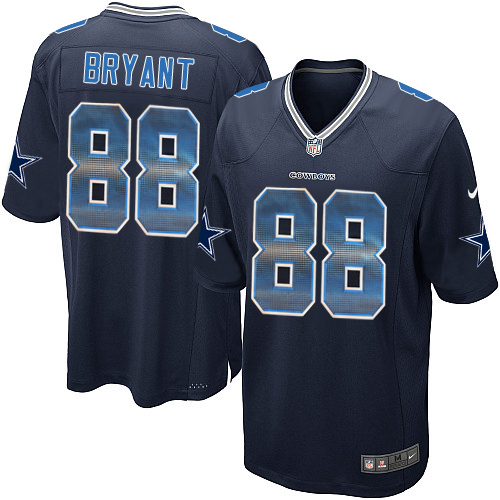 Men's Nike Dallas Cowboys #88 Dez Bryant Limited Navy Blue Strobe NFL Jersey