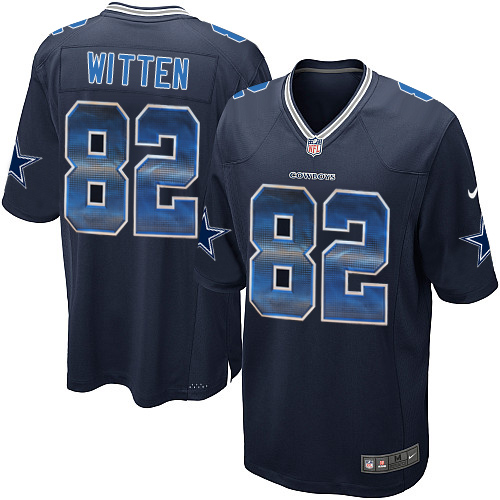 Men's Nike Dallas Cowboys #82 Jason Witten Limited Navy Blue Strobe NFL Jersey