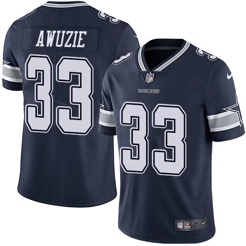 Men's Nike Dallas Cowboys #33 Chidobe Awuzie Navy Blue Team Color Vapor Untouchable Limited Player NFL Jersey