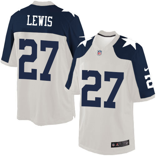 Men's Nike Dallas Cowboys #27 Jourdan Lewis Limited White Throwback Alternate NFL Jersey
