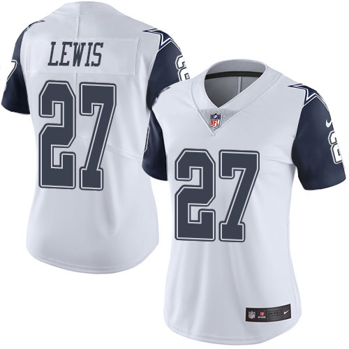 Women's Nike Dallas Cowboys #27 Jourdan Lewis Limited White Rush Vapor Untouchable NFL Jersey
