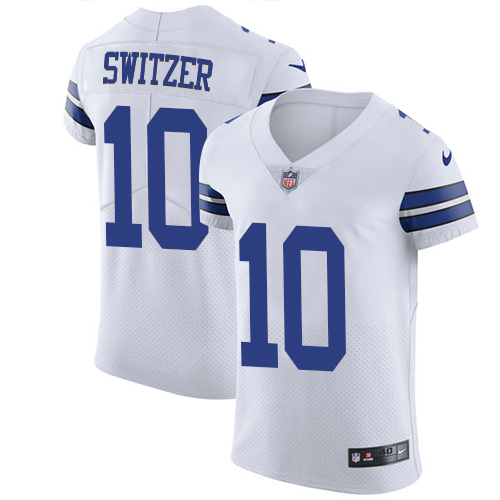 Men's Nike Dallas Cowboys #10 Ryan Switzer White Vapor Untouchable Elite Player NFL Jersey