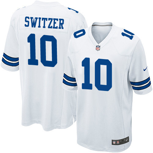 Men's Nike Dallas Cowboys #10 Ryan Switzer Game White NFL Jersey