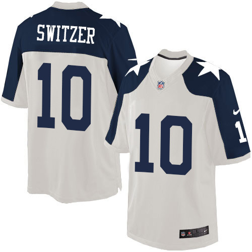 Men's Nike Dallas Cowboys #10 Ryan Switzer Limited White Throwback Alternate NFL Jersey