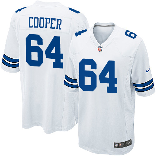 Men's Nike Dallas Cowboys #64 Jonathan Cooper Game White NFL Jersey