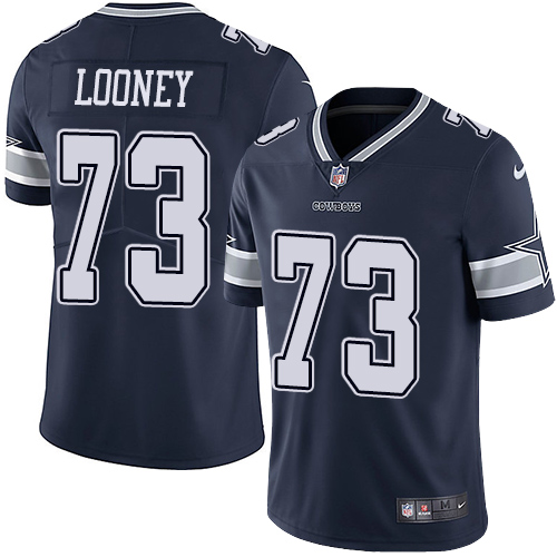 Men's Nike Dallas Cowboys #73 Joe Looney Navy Blue Team Color Vapor Untouchable Limited Player NFL Jersey