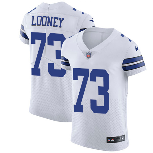 Men's Nike Dallas Cowboys #73 Joe Looney White Vapor Untouchable Elite Player NFL Jersey