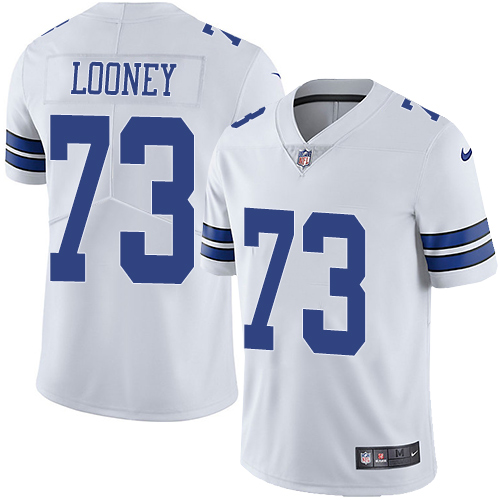 Men's Nike Dallas Cowboys #73 Joe Looney White Vapor Untouchable Limited Player NFL Jersey