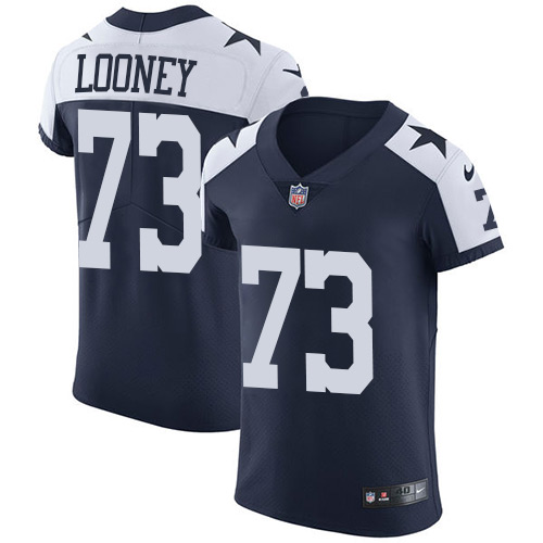 Men's Nike Dallas Cowboys #73 Joe Looney Navy Blue Alternate Vapor Untouchable Elite Player NFL Jersey