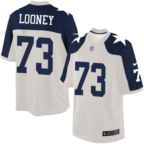 Men's Nike Dallas Cowboys #73 Joe Looney Limited White Throwback Alternate NFL Jersey