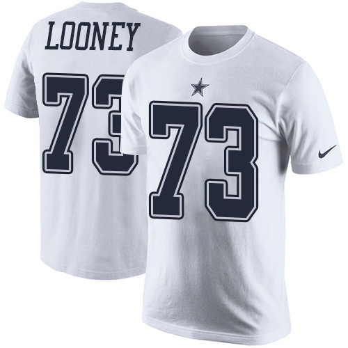 NFL Men's Nike Dallas Cowboys #73 Joe Looney White Rush Pride Name & Number T-Shirt