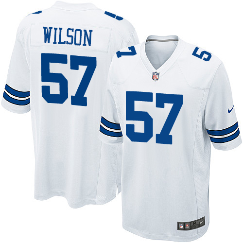 Men's Nike Dallas Cowboys #57 Damien Wilson Game White NFL Jersey