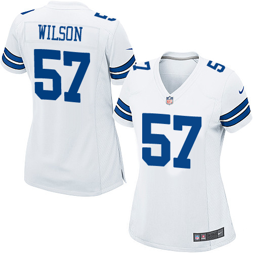 Women's Nike Dallas Cowboys #57 Damien Wilson Game White NFL Jersey