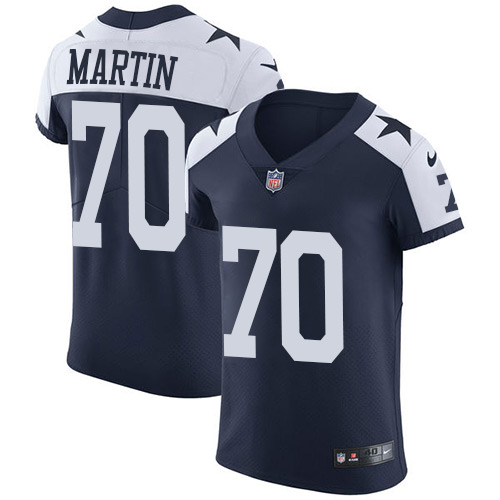 Men's Nike Dallas Cowboys #70 Zack Martin Navy Blue Alternate Vapor Untouchable Elite Player NFL Jersey