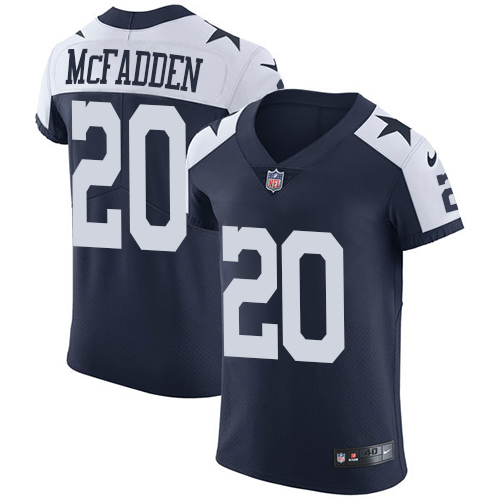 Men's Nike Dallas Cowboys #20 Darren McFadden Navy Blue Alternate Vapor Untouchable Elite Player NFL Jersey
